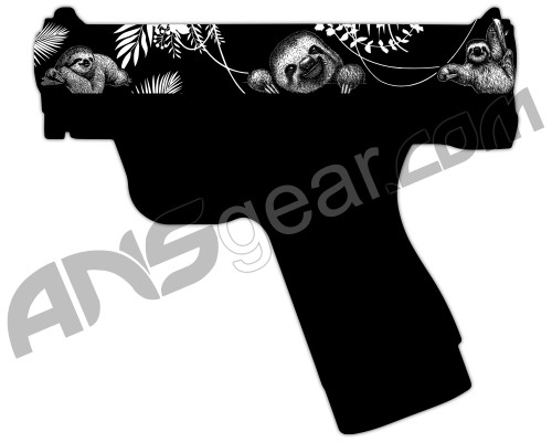 Laser Engraved Pistol Design - Sloth Party