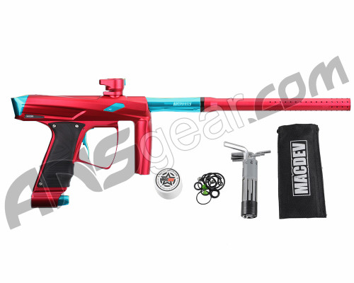 MacDev Clone GT Paintball Gun - Red/Aqua