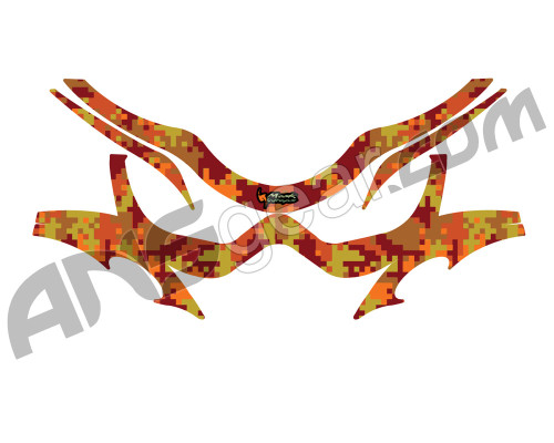 Custom Paintball Mask Wraps - Fall Digi Camo