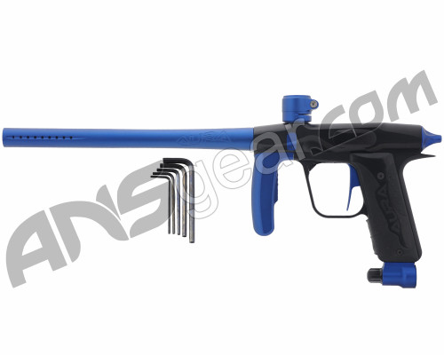 2011 Mokal Aura Paintball Gun - Dust Black/Blue