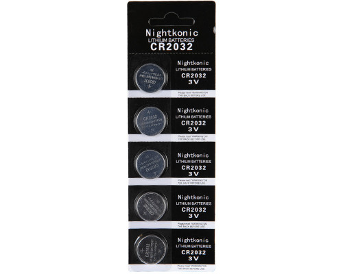 Nightkonic Lithium 3V CR2032 Battery - 5 Pack