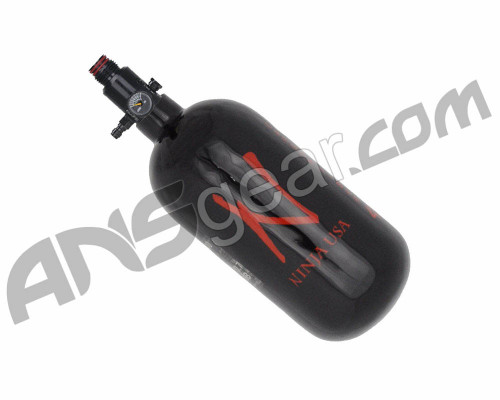 Ninja Carbon Fiber Air Tank w/ Ultralite Regulator - 45/4500 - Black