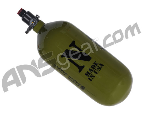 Ninja Carbon Fiber Air Tank w/ Ultralite Regulator - 90/4500 - Olive Drab