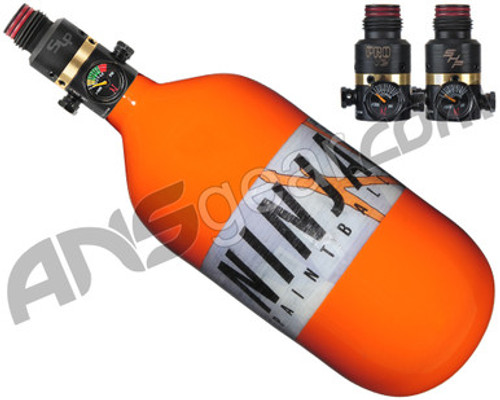 Ninja Lite Carbon Fiber Air Tank - 45/4500 w/ Pro V2 Series Regulator - Solid Orange