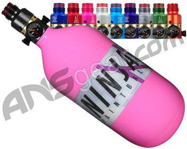 Ninja Lite Carbon Fiber Air Tank - 45/4500 w/ Pro V2 Ultralite Regulator - Solid Pink