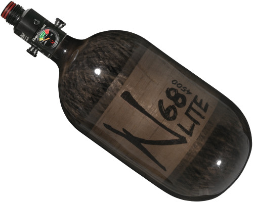Ninja Lite Carbon Fiber Air Tank - 68/4500 w/ Ultralite Regulator - Translucent Black