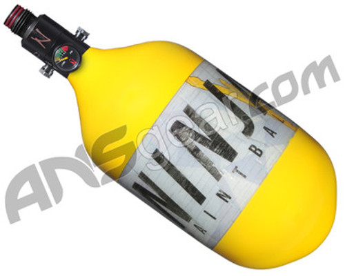 Ninja Lite Carbon Fiber Air Tank - 68/4500 w/ Adjustable Regulator - Solid Yellow