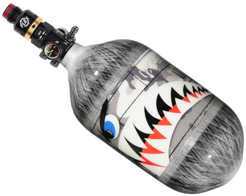 Ninja Lite Carbon Fiber Air Tank - 68/4500 w/ Flex Adjustable Regulator - SE Warhawk Grey