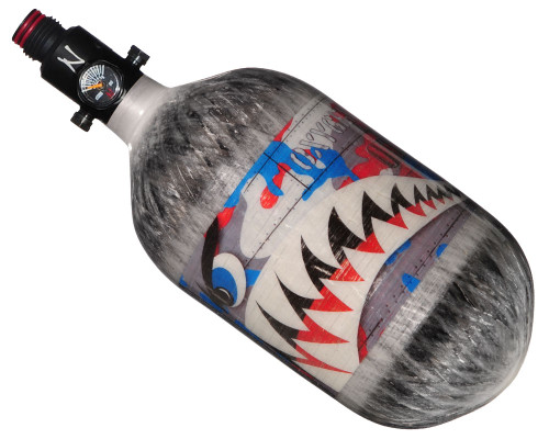 Ninja Lite Carbon Fiber Air Tank - 68/4500 w/ Ultralite Regulator - SE Warhawk Murica (Grey)