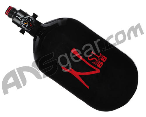 DISCOUNTED Ninja SL Carbon Fiber Air Tank w/ Adjustable Regulator - 68/4500 - Black