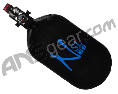 DISCOUNTED Ninja SL Carbon Fiber Air Tank w/ PRO V2 Regulator - 68/4500 - Black/Blue