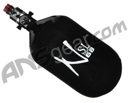 Ninja SL Carbon Fiber Air Tank w/ PRO V2 SLP Regulator - 68/4500 - Black/White