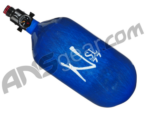 DISCOUNTED Ninja SL Carbon Fiber Air Tank w/ Adjustable Regulator - 77/4500 - Blue
