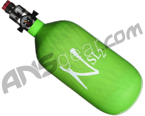 Ninja SL2 Carbon Fiber Air Tank - 45/4500 w/ Pro V2 Regulator - Lime
