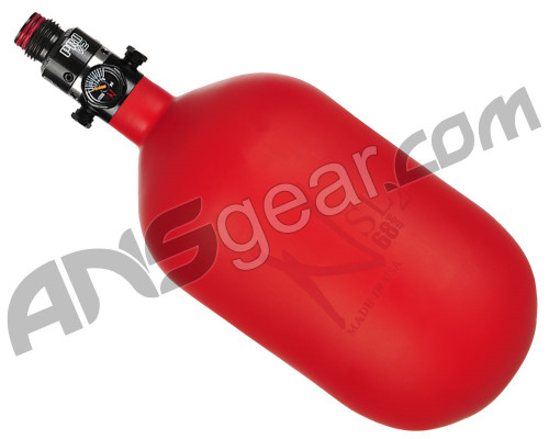 Ninja SL2 Carbon Fiber Air Tank - 68/4500 w/ Pro V2 Regulator - Red (Cerakote Finish)