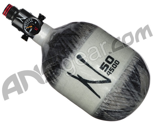 Old Hydro - Ninja Carbon Fiber Compressed Air Tank - 50/4500 - Grey - Adjustable Regulator (#17)