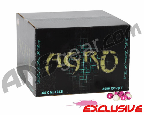 APX Agro Pro 500 Round Paintballs - Peppermint Scented - Pink Fill ( .68 Caliber )