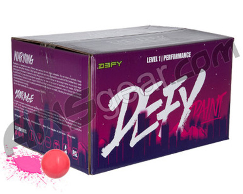 D3FY Sports Level 1 Practice 100 Round Paintballs - Pink Shell Pink Fill ( .68 Caliber )