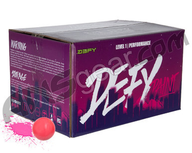 D3FY Sports Level 1 Practice 500 Round Paintballs - Pink Shell Pink Fill ( .68 Caliber )