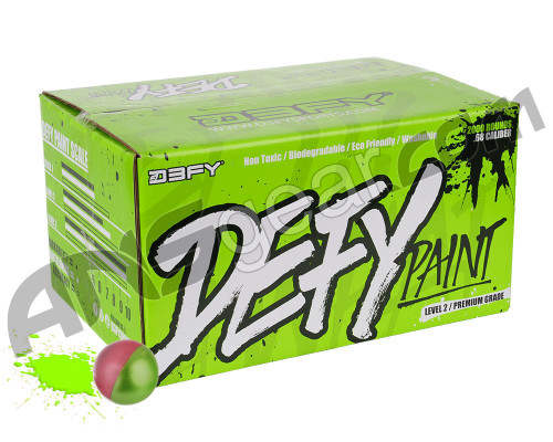 D3FY Sports Level 2 Premium 2,000 Round Paintball Case - Green/Pink Shell Green Fill ( .68 Caliber )