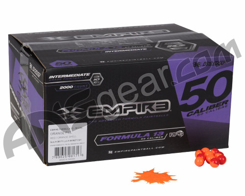 Empire Formula 13 2,000 Round Paintball Case - Orange Fill ( .50 Caliber )-1654583031
