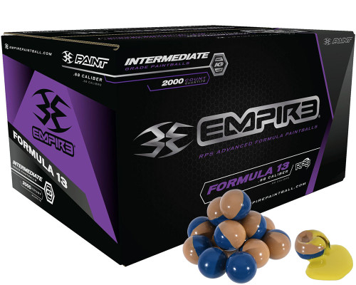 Empire Formula 13 1,000 Round Paintballs - Yellow Fill ( .68 Caliber )