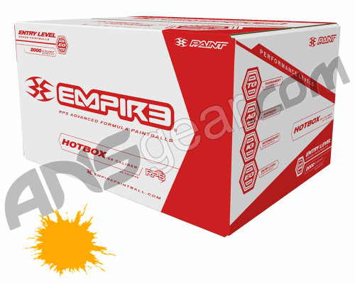 Empire Hotbox 1,000 Round Paintballs - Orange Fill ( .68 Caliber )
