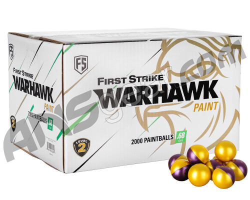 First Strike Warhawk 100 Round Paintballs - Yellow Fill ( .68 Caliber )