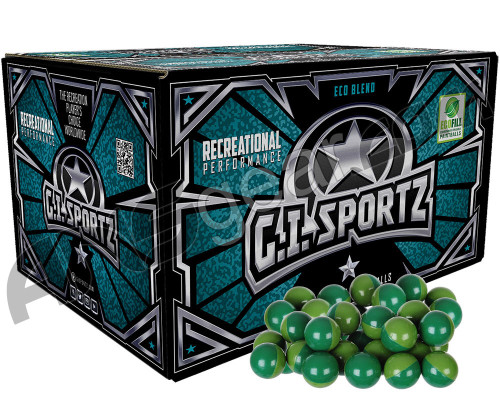 GI Sportz 1 Star 500 Round Paintballs - Green Fill ( .68 Caliber )