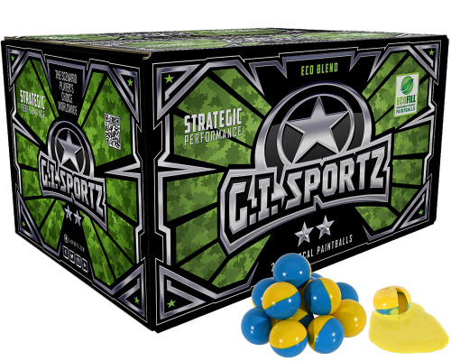 GI Sportz 2 Star 2,000 Round Paintball Case - Yellow Fill ( .68 Caliber ) (01312)