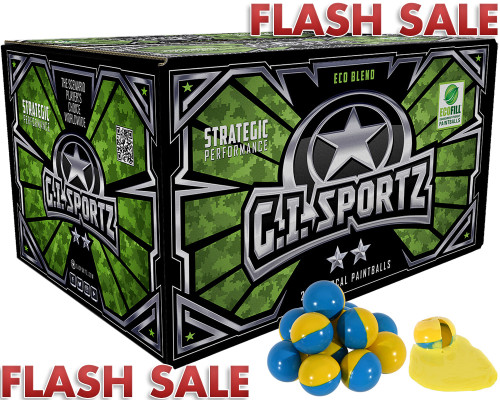 GI Sportz 2 Star 2,000 Round Paintball Case - Yellow Fill ( .68 Caliber ) (01312)