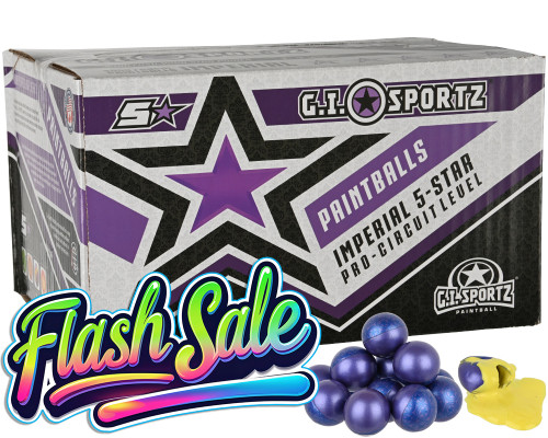 GI Sportz 5 Star 2,000 Round Paintball Case - Yellow Fill ( .68 Caliber )