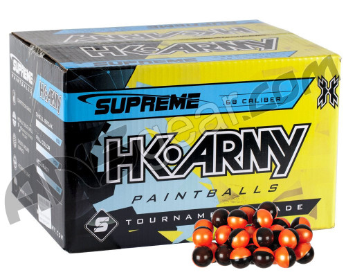 HK Army Supreme 2,000 Round Paintball Case - Pumpkin Spice Scented Orange Fill ( .68 Caliber )