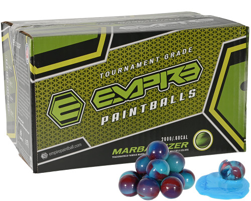 Empire Marballizer 2,000 Round Paintball Case - Blue Fill ( .68 Caliber )