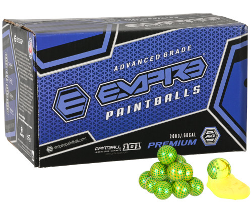 Empire Premium 2,000 Round Paintball Case - Carbon Yellow Shell Yellow Fill ( .68 Caliber )