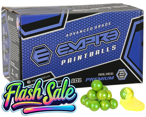 Empire Premium 2,000 Round Paintball Case - Carbon Yellow Shell Yellow Fill ( .68 Caliber )