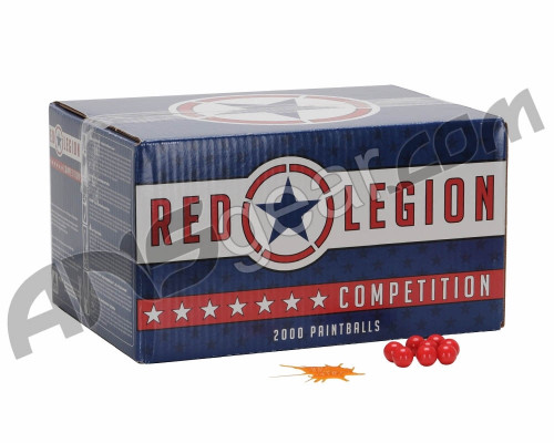 Red Legion 1,000 Round Paintballs - Orange Fill ( .68 Caliber )