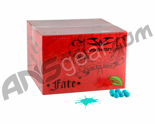 Valken Fate 1,000 Round Paintballs - Teal Fill ( .68 Caliber )