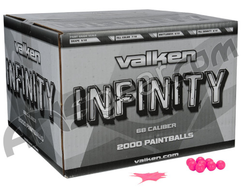 Valken Infinity 1,000 Round Paintballs - Pink Fill ( .68 Caliber )