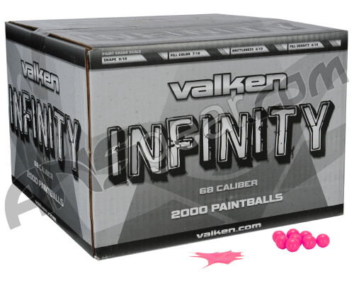 Valken Infinity 500 Round Paintballs - Pink Fill ( .68 Caliber )