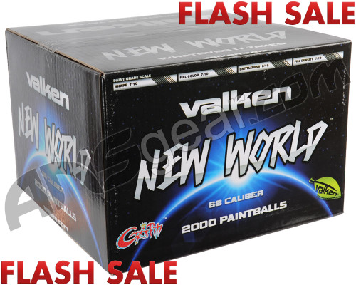 Valken New World 2,000 Round Paintball Case - White Fill ( .68 Caliber )