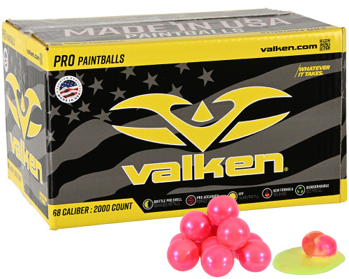 Valken Redemption Pro 2,000 Round Paintball Case - Neon Yellow Fill ( .68 Caliber )