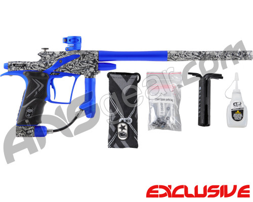 Planet Eclipse Etek 4 AM Paintball Gun - Titan White w/ Cobalt