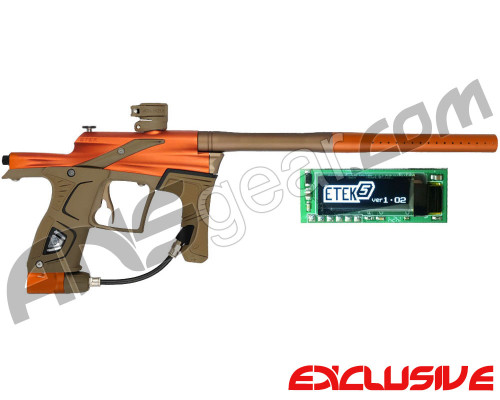 Planet Eclipse Etek 5 Gun w/ Free OLED Board - Sunburst Orange/Tan