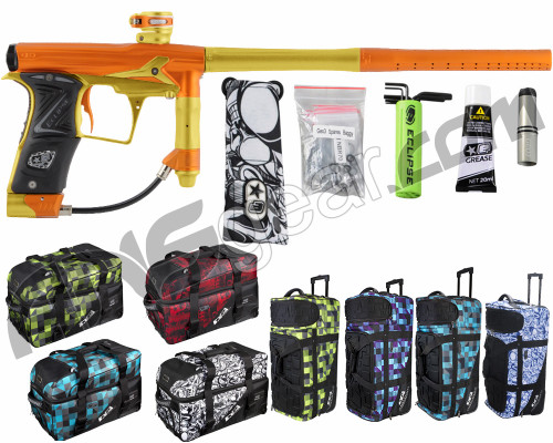 Planet Eclipse Geo 3 Paintball Gun w/ Gear Bag - Orange/Gold