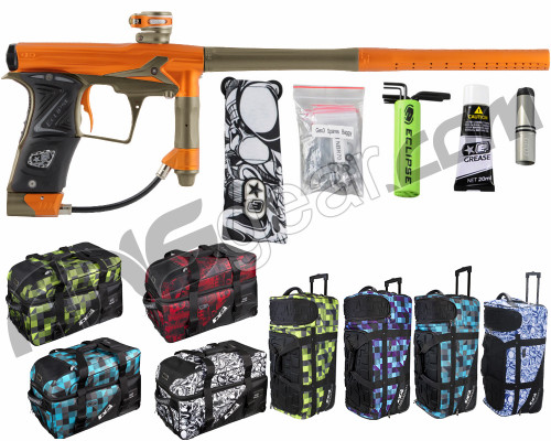 Planet Eclipse Geo 3 Paintball Gun w/ Gear Bag - Orange/Grey