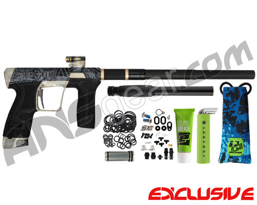 Planet Eclipse Geo CS2 Paintball Gun - Laser Engraved Mayan - Black/Gold