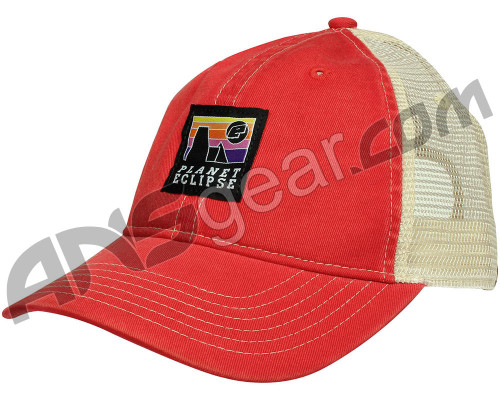 Planet Eclipse Horizon Snap Back Hat - Red/Ivory