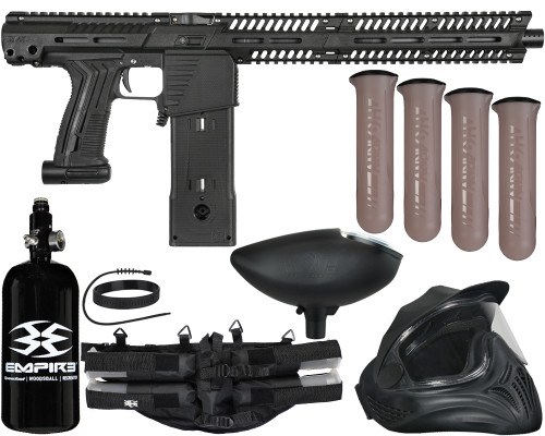 Planet Eclipse EMEK EMF100 (PAL Enabled) Mag Fed Legendary Paintball Gun Package Kit - Black