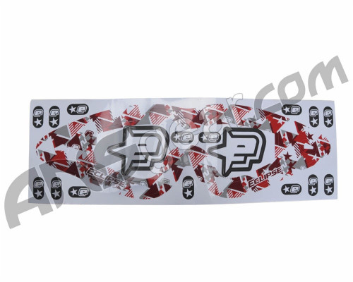Planet Eclipse Lens Wrap & Stickers (For E-Vents) - Red